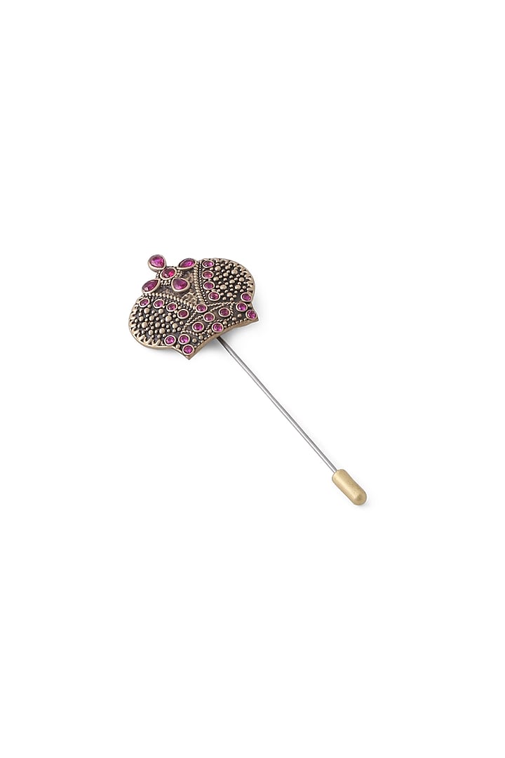Antique Gold Lapel Pin & Sunflower Brooch by Cosa Nostraa at Pernia's Pop Up Shop