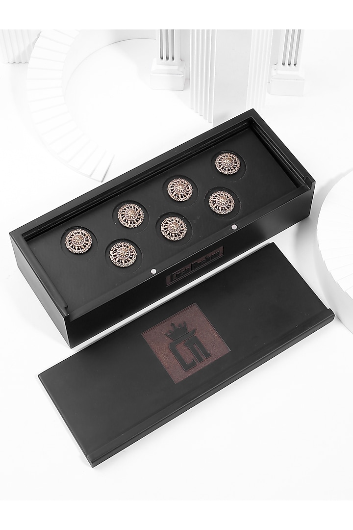 Antique Gold Sun Buttons (Set of 7) by Cosa Nostraa at Pernia's Pop Up Shop