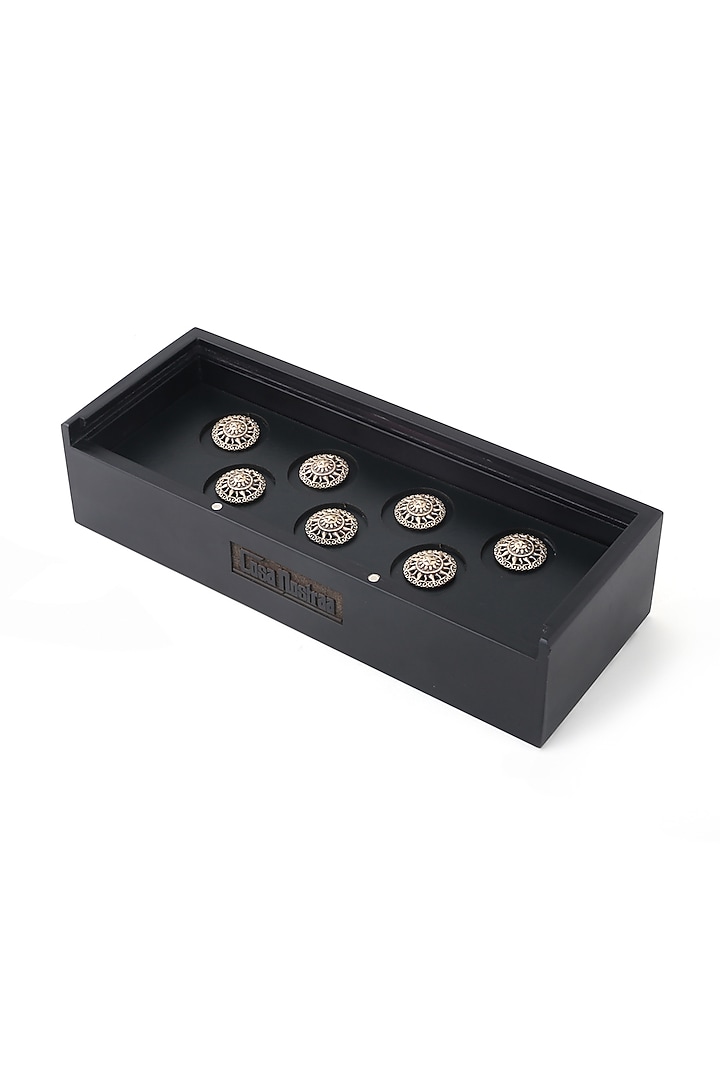 Antique Gold Sun Buttons (Set of 7) by Cosa Nostraa at Pernia's Pop Up Shop