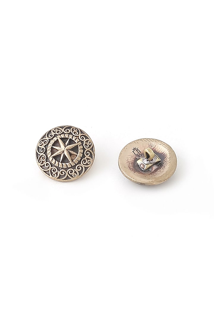 Antique Gold Sun Star Buttons (Set of 7) by Cosa Nostraa at Pernia's Pop Up Shop