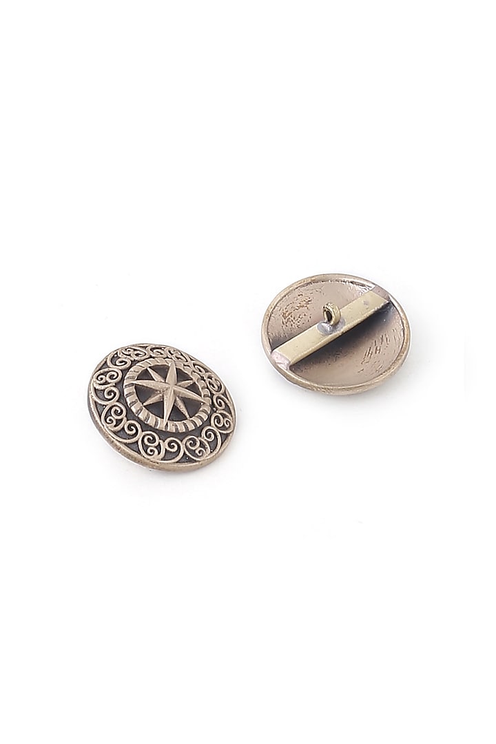 Antique Gold Sun Star Buttons (Set of 7) by Cosa Nostraa at Pernia's Pop Up Shop