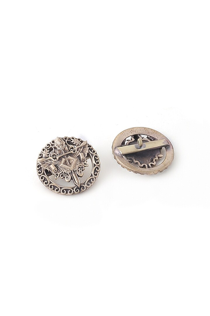 Antique Gold Brass Lion Shield Button by Cosa Nostraa at Pernia's Pop Up Shop
