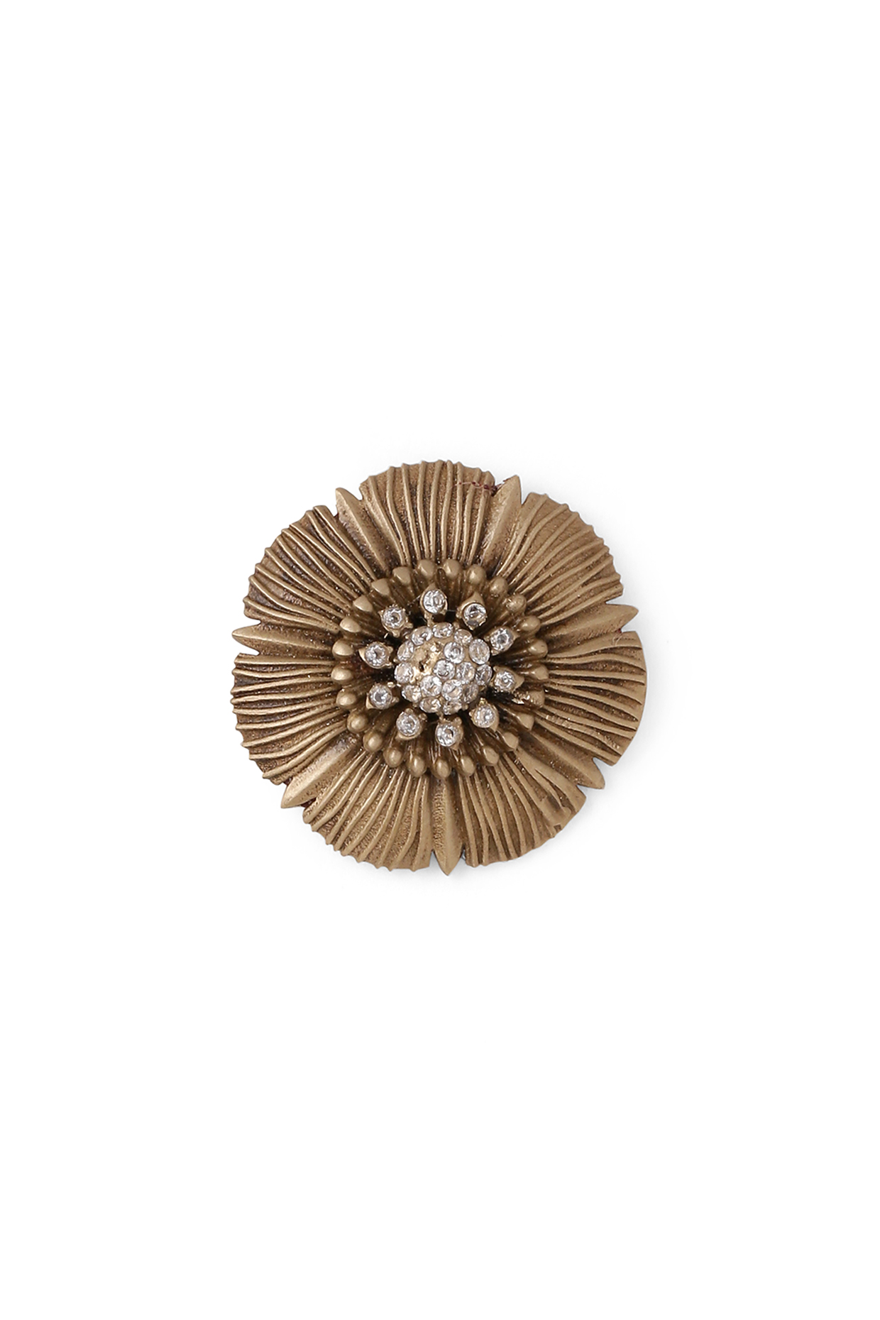 Antique Gold Floral Power Buttons (Set of 7) by Cosa Nostraa