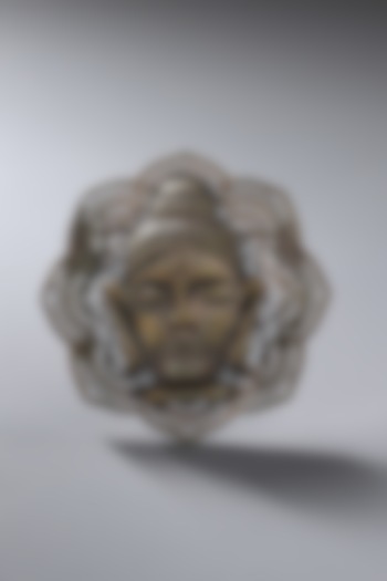 Antique Gold Brass Buddha Brooch by Cosa Nostraa at Pernia's Pop Up Shop