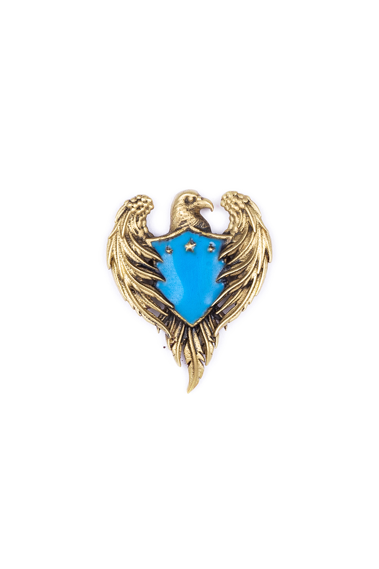 Antique Gold Brass Phoenix Cufflinks (Set Of 2) by Cosa Nostraa