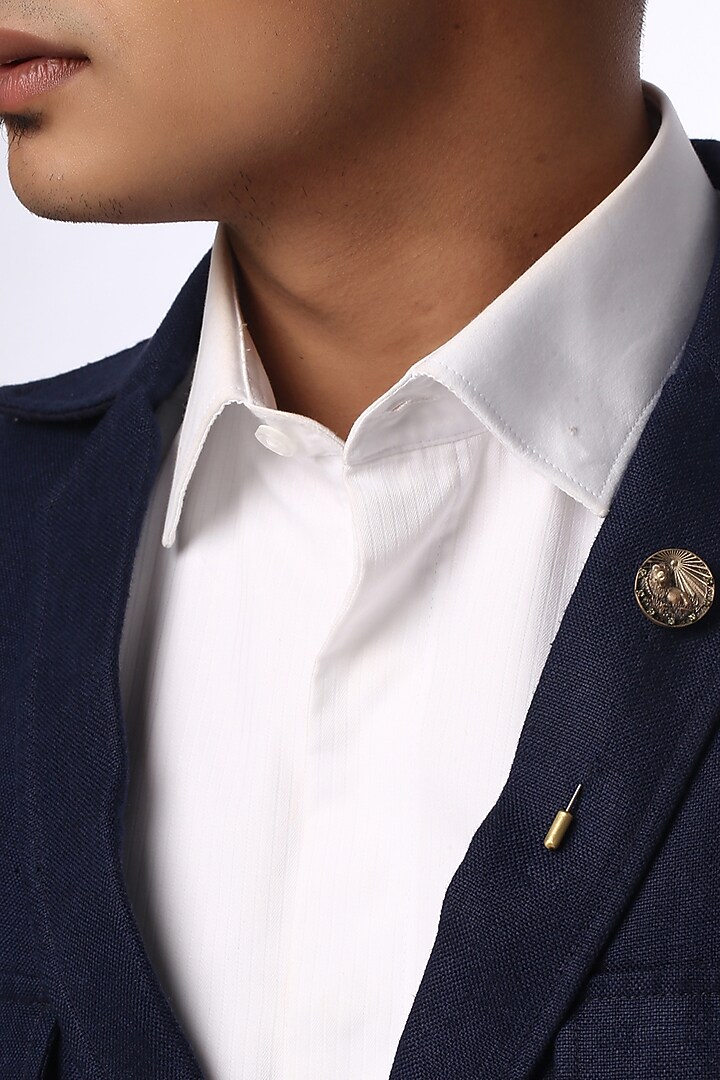 Antique Gold Brass Leo Pin by Cosa Nostraa at Pernia's Pop Up Shop