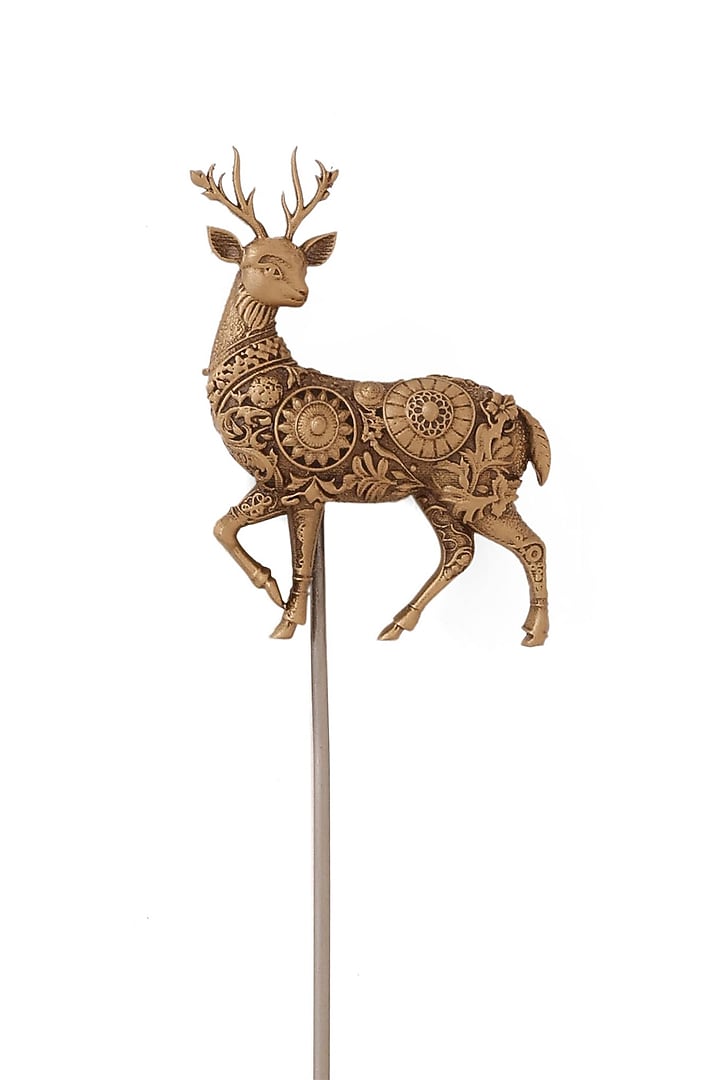 Antique Gold Brass Prancing Herald Lapel Pin by Cosa Nostraa at Pernia's Pop Up Shop