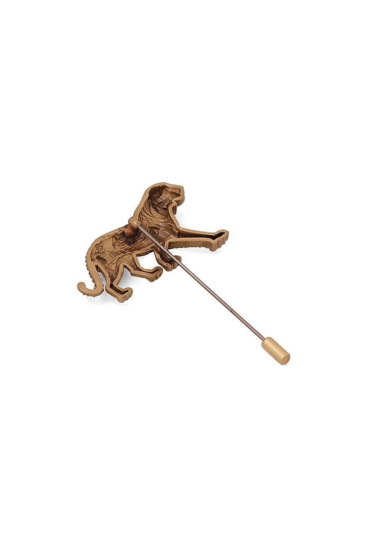 Antique Gold Brass Stride Of Valor Brooch by Cosa Nostraa at Pernia's Pop Up Shop