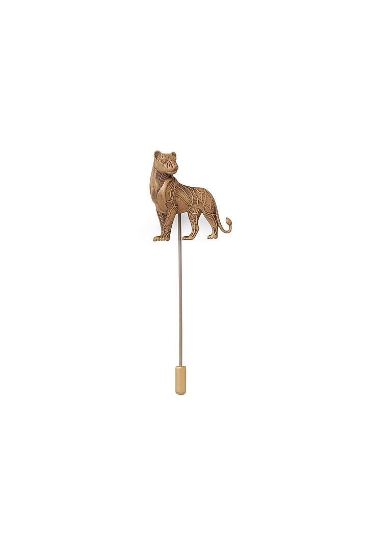 Antique Gold Brass Guardian Roar Lapel Pin by Cosa Nostraa at Pernia's Pop Up Shop
