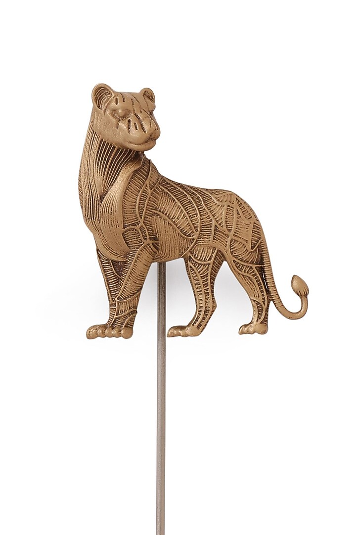 Antique Gold Brass Guardian Roar Lapel Pin by Cosa Nostraa at Pernia's Pop Up Shop