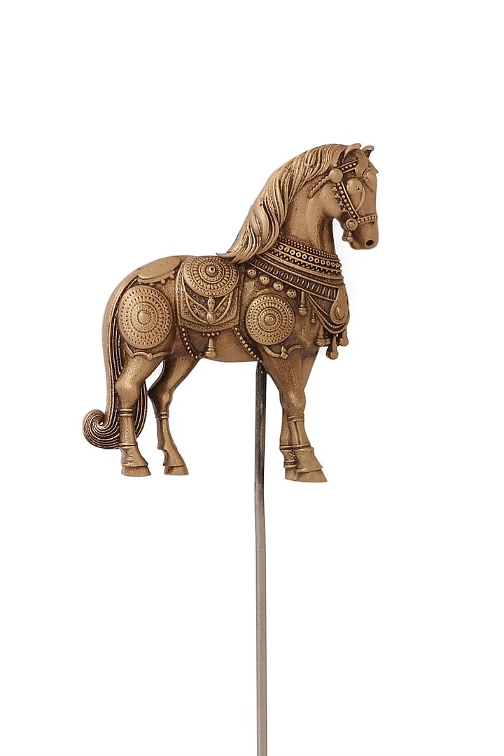 Antique Gold Brass Guardian Tusk Lapel Pin by Cosa Nostraa at Pernia's Pop Up Shop