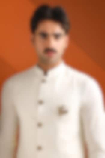 Oxidised Antique Gold Brass Divine Trinity Power Brooch by Cosa Nostraa at Pernia's Pop Up Shop