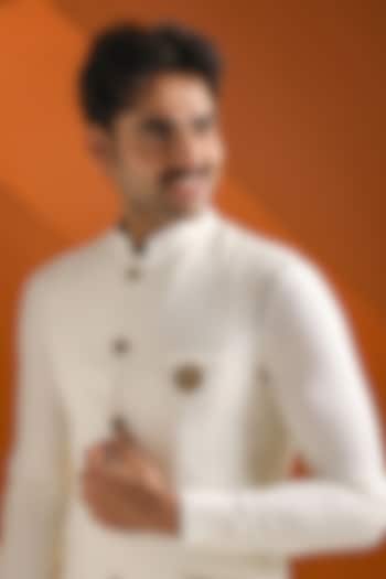 Oxidised Antique Gold Brass Shiva Lingam Nandi Brooch by Cosa Nostraa at Pernia's Pop Up Shop