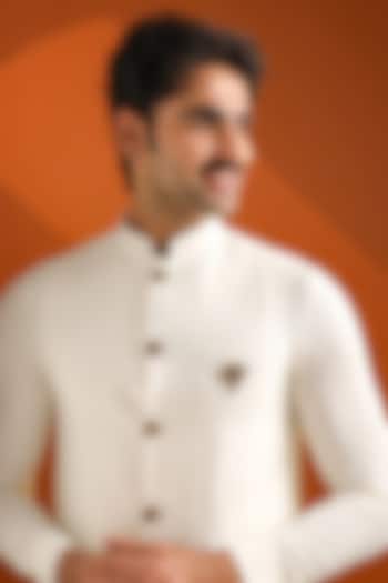 Oxidised Antique Gold Brass Mahadev Third Eye Brooch by Cosa Nostraa at Pernia's Pop Up Shop