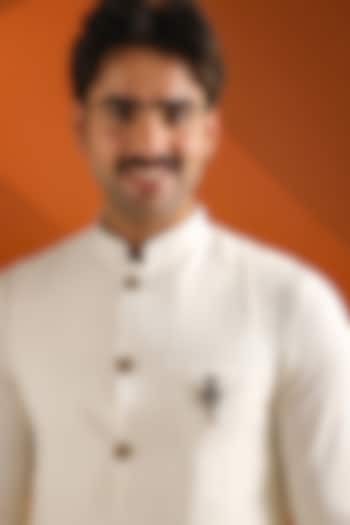 Silver Oxidised Brass Serpent Shiva Emblem Brooch by Cosa Nostraa at Pernia's Pop Up Shop