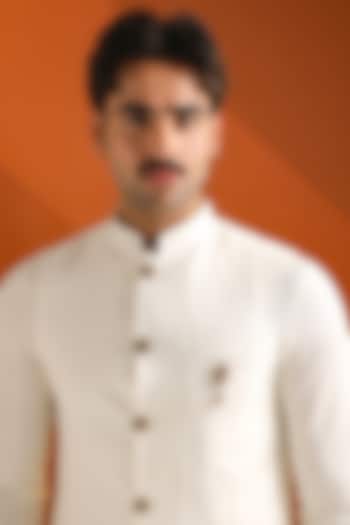 Oxidised Antique Gold Brass Om Emblem Brooch by Cosa Nostraa at Pernia's Pop Up Shop