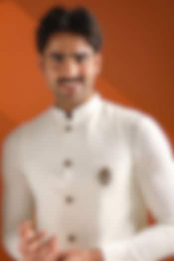 Oxidised Antique Gold Brass Sacred Natraj Aura Brooch by Cosa Nostraa at Pernia's Pop Up Shop