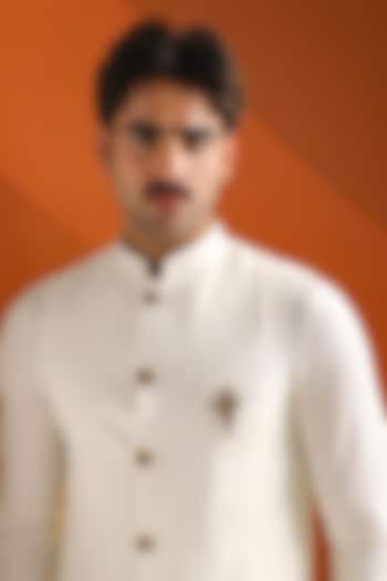 Oxidised Antique Gold Brass Sacred Shivling Emblem Brooch by Cosa Nostraa at Pernia's Pop Up Shop