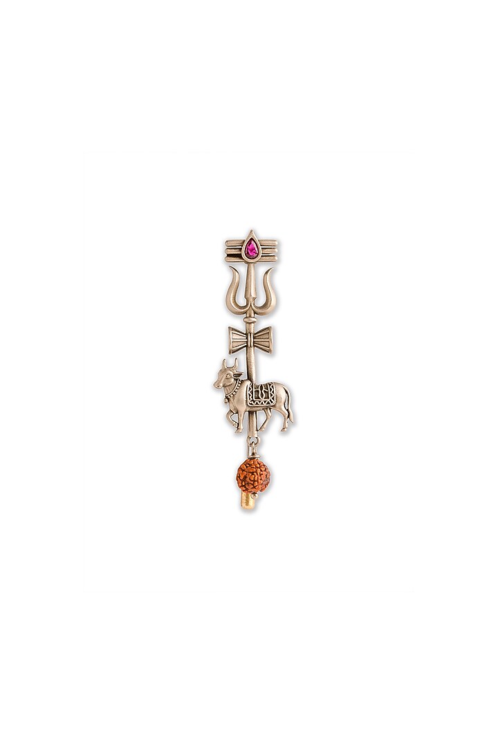 Oxidised Antique Gold Brass Lapel Pin & Brooches Gift Set by Cosa Nostraa at Pernia's Pop Up Shop