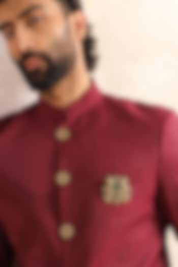 Oxidised Antique Gold Brass Brooch by Cosa Nostraa at Pernia's Pop Up Shop