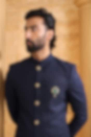 Oxidised Antique Gold Finish Brass Brooch by Cosa Nostraa at Pernia's Pop Up Shop