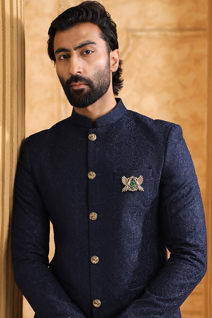 Oxidised Antique Gold Brass Brooch by Cosa Nostraa at Pernia's Pop Up Shop