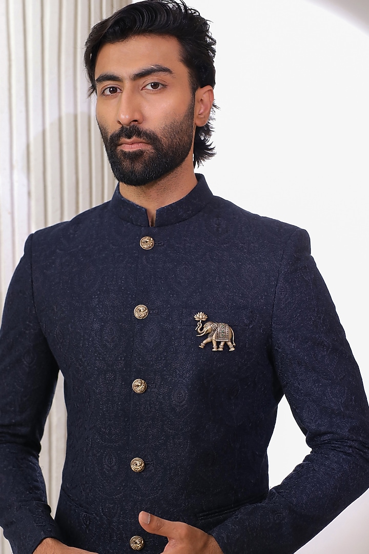 Oxidised Antique Gold Brass Brooch by Cosa Nostraa at Pernia's Pop Up Shop