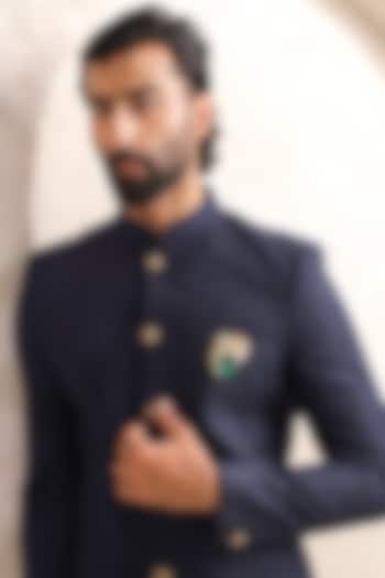 Oxidised Antique Gold Finish Brass Brooch by Cosa Nostraa at Pernia's Pop Up Shop