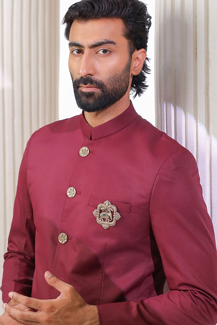 Oxidised Antique Gold Brass Brooch by Cosa Nostraa at Pernia's Pop Up Shop