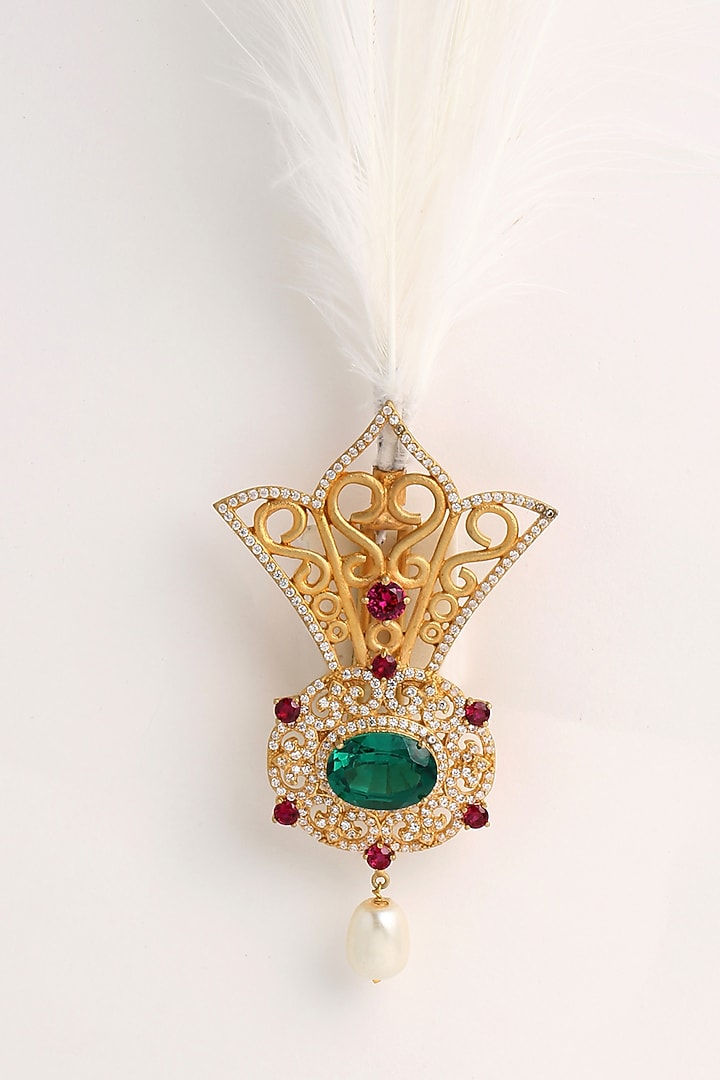 Antique Gold Stone Kalangi by Cosa Nostraa at Pernia's Pop Up Shop