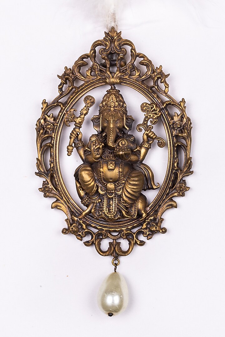 Antique Gold Ganesha Kalangi by Cosa Nostraa at Pernia's Pop Up Shop