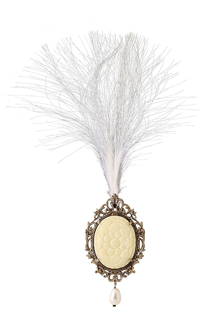 Antique Gold Handcrafted Glass Stone Kalangi by Cosa Nostraa at Pernia's Pop Up Shop