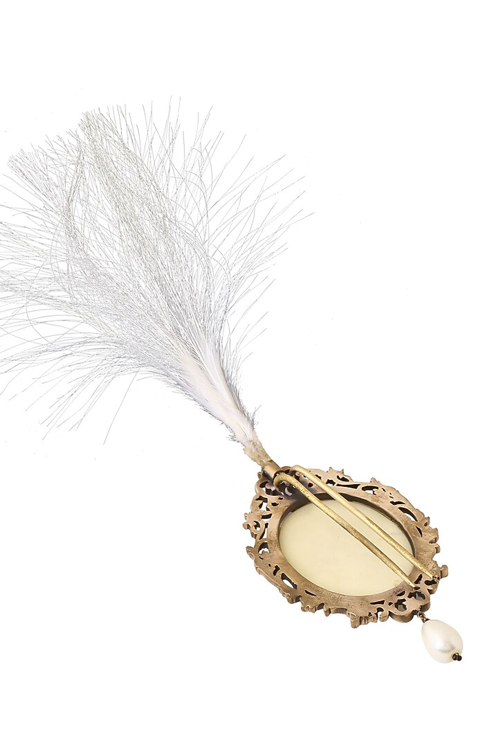 Antique Gold Handcrafted Glass Stone Kalangi by Cosa Nostraa at Pernia's Pop Up Shop