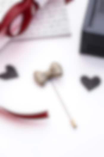 Antique Gold Brass Bow Lapel Pin by Cosa Nostraa at Pernia's Pop Up Shop