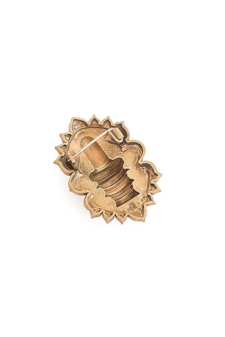 Antique Gold Brass Brooch by Cosa Nostraa at Pernia's Pop Up Shop