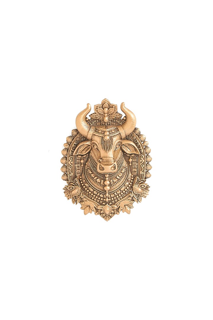 Antique Gold Brass Brooch by Cosa Nostraa at Pernia's Pop Up Shop
