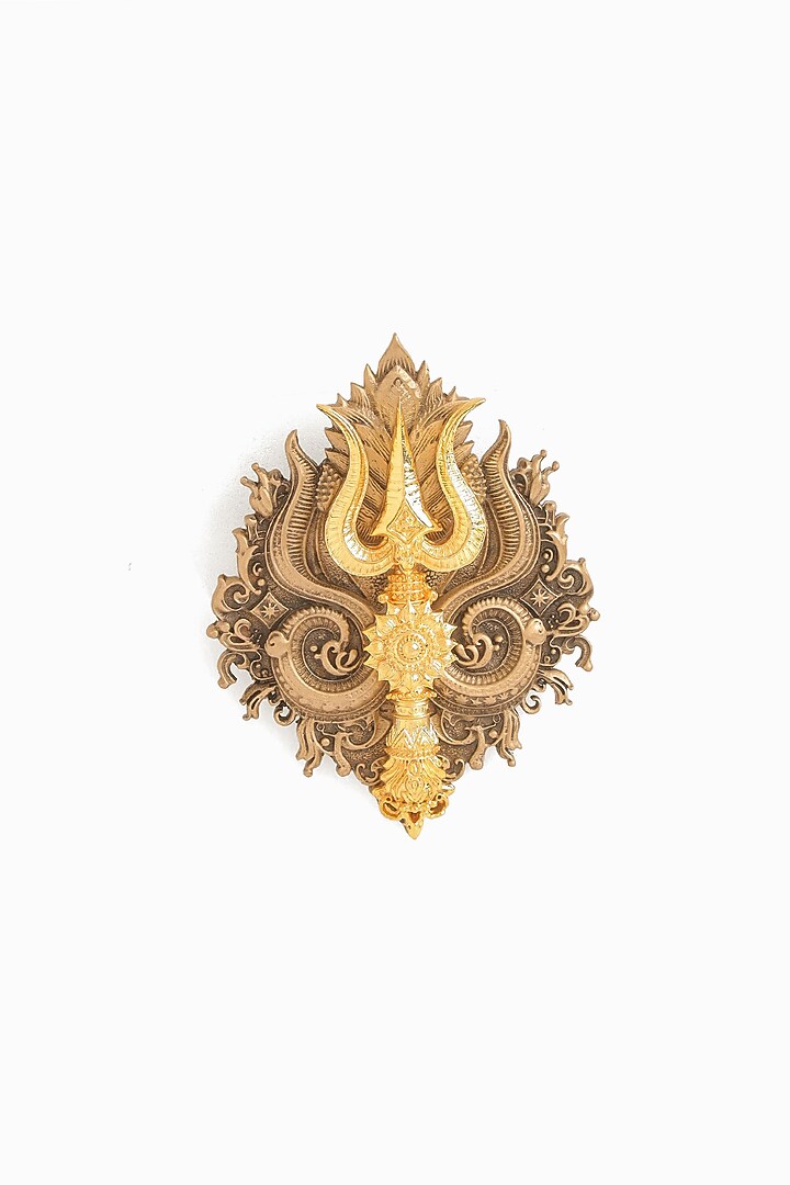 Antique Gold Brass Brooch by Cosa Nostraa at Pernia's Pop Up Shop