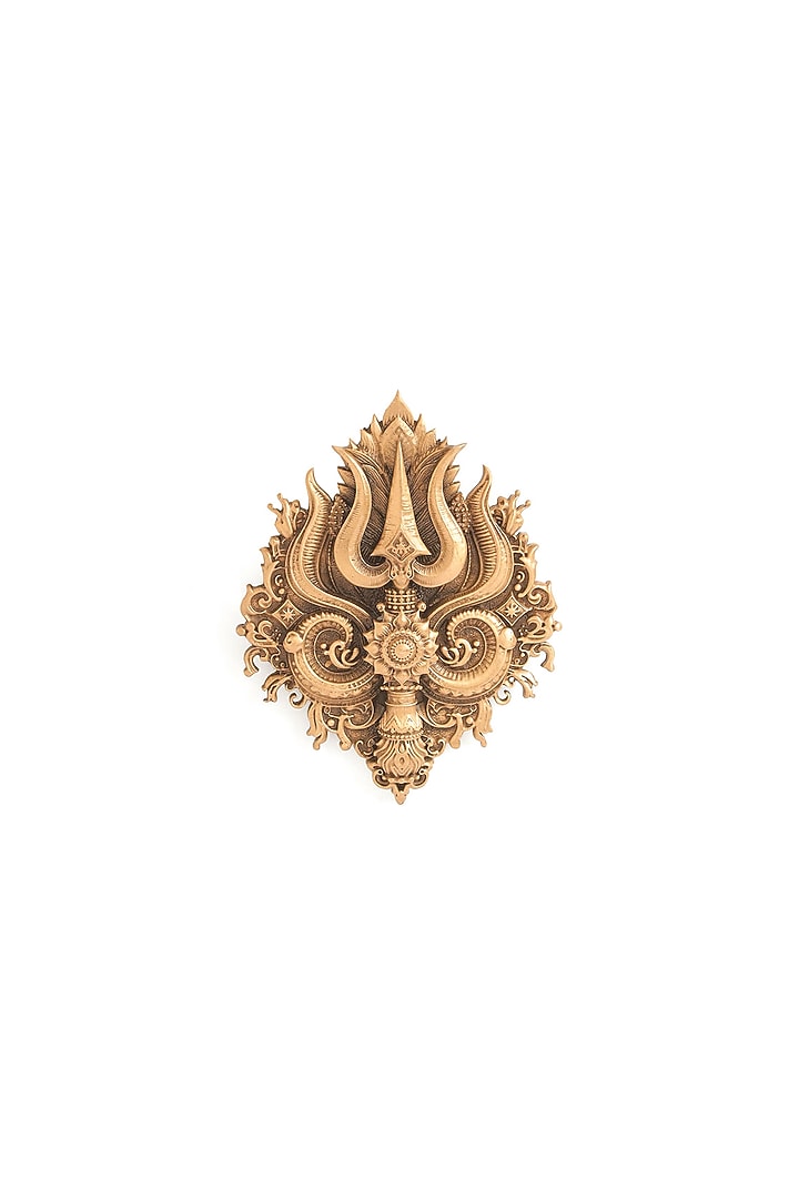 Antique Gold Brass Brooch by Cosa Nostraa at Pernia's Pop Up Shop