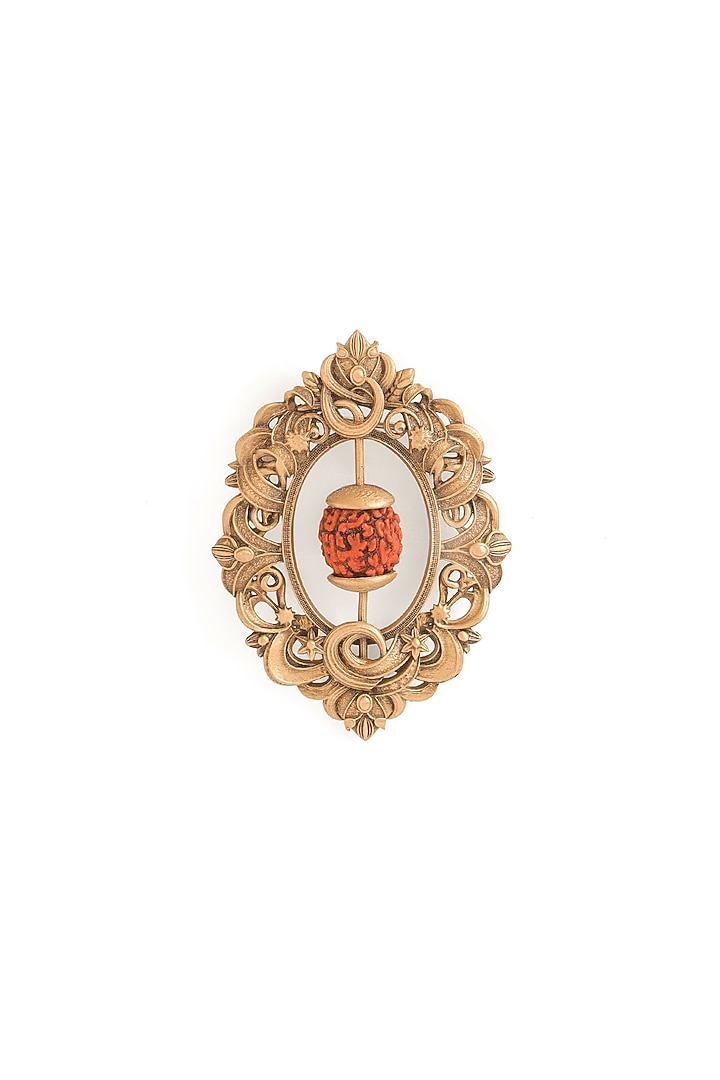Antique Gold Brass Brooch by Cosa Nostraa at Pernia's Pop Up Shop