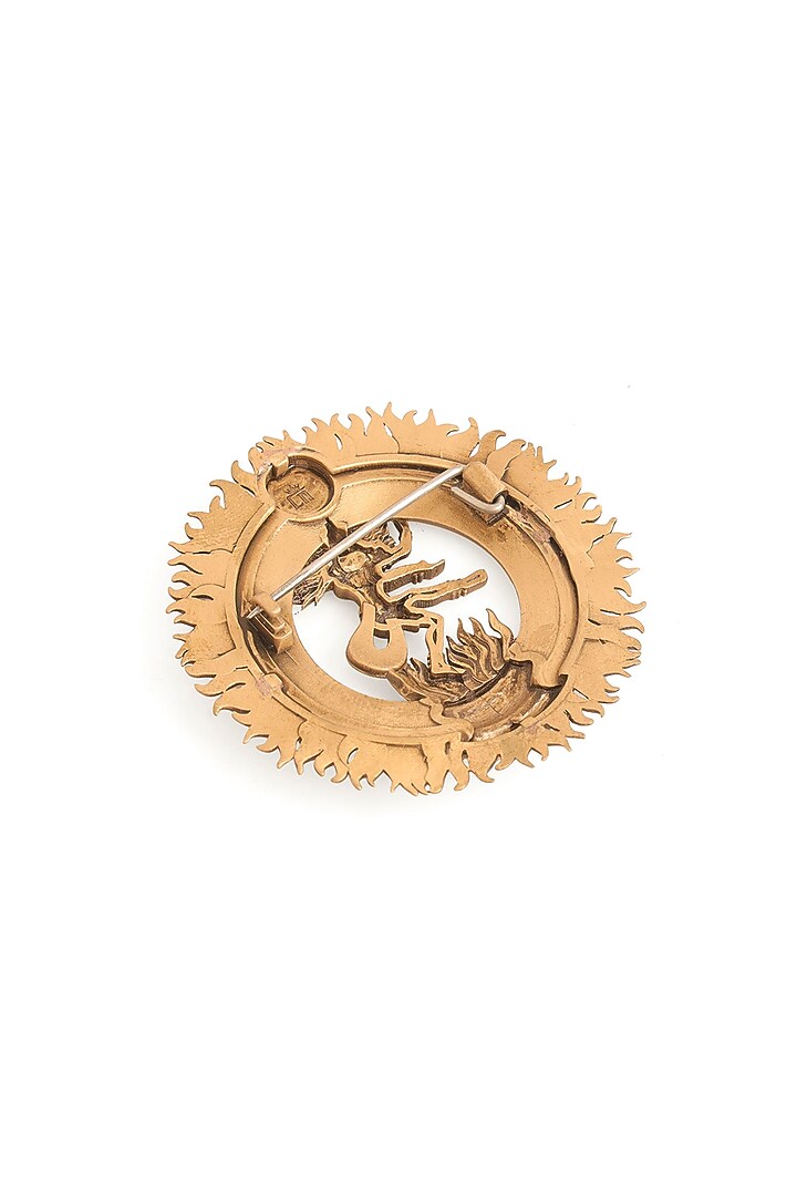 Antique Gold Brass Brooch by Cosa Nostraa at Pernia's Pop Up Shop