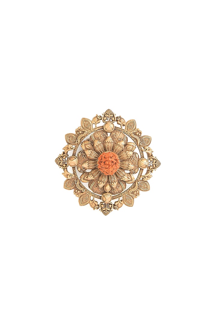 Antique Gold Brass Brooch by Cosa Nostraa at Pernia's Pop Up Shop