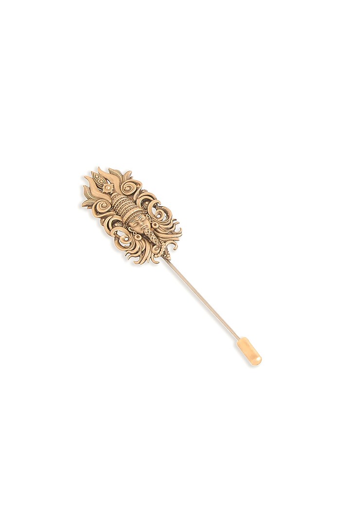 Antique Gold Brass Lapel Pin by Cosa Nostraa at Pernia's Pop Up Shop