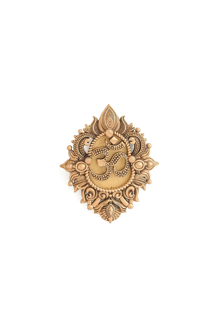 Antique Gold Brass Brooch by Cosa Nostraa at Pernia's Pop Up Shop