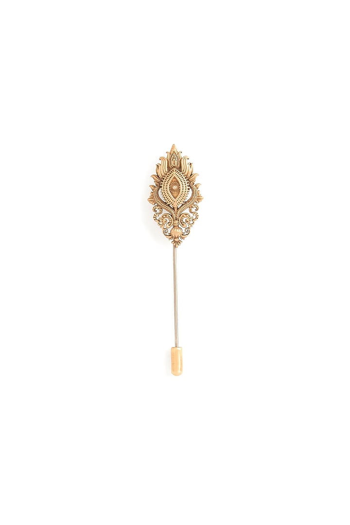 Antique Gold Brass Lapel Pin by Cosa Nostraa at Pernia's Pop Up Shop