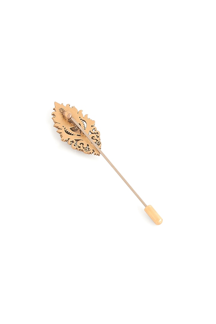 Antique Gold Brass Lapel Pin by Cosa Nostraa at Pernia's Pop Up Shop