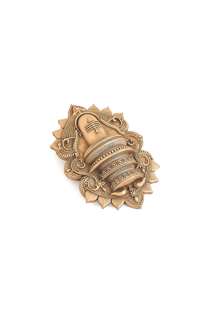Antique Gold Brass Brooch & Lapel Pin Set by Cosa Nostraa