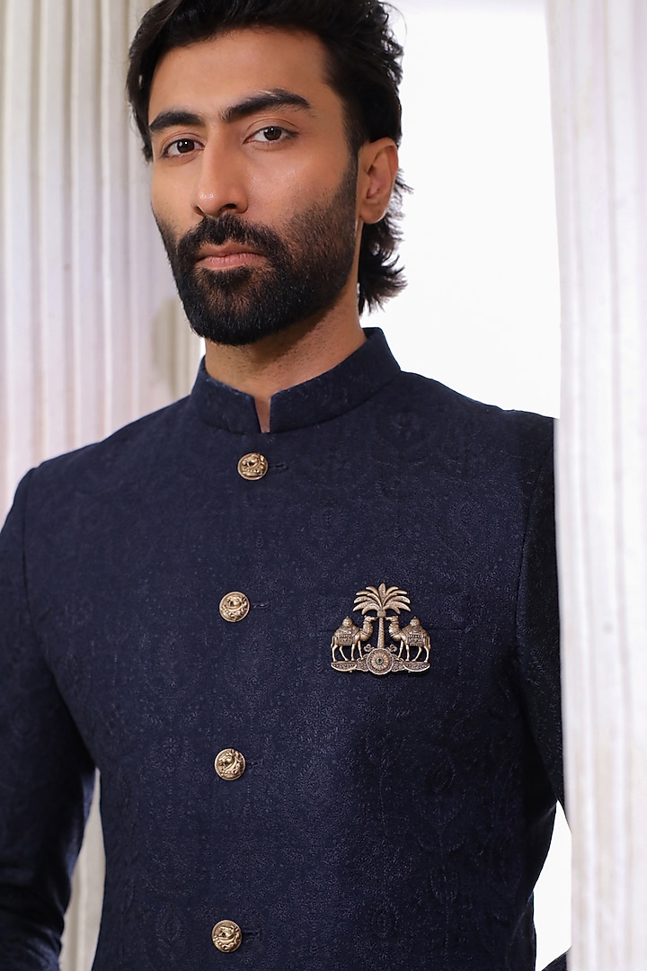 Oxidised Antique Gold Brass Brooch by Cosa Nostraa at Pernia's Pop Up Shop