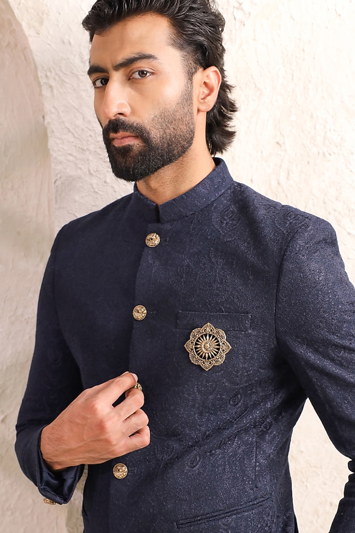 Oxidised Antique Gold Brass Brooch by Cosa Nostraa at Pernia's Pop Up Shop