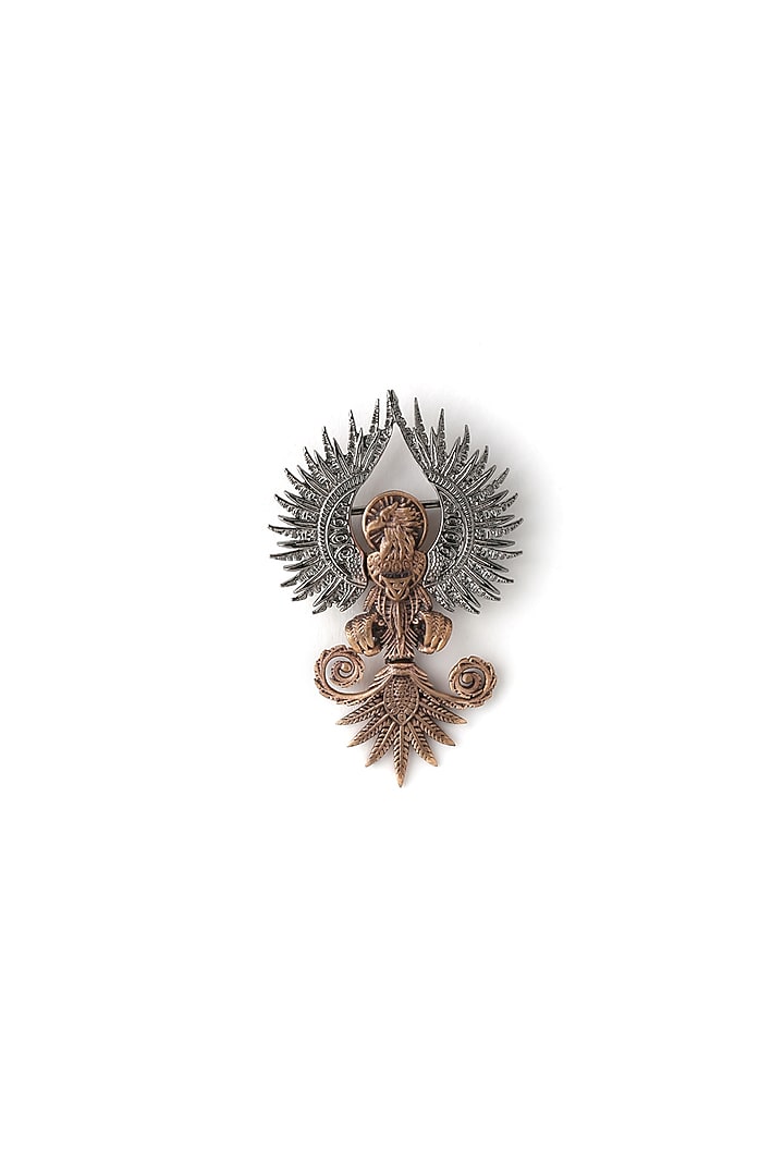 Antique Gold Rising Pheonix Brass Brooch by Cosa Nostraa at Pernia's Pop Up Shop