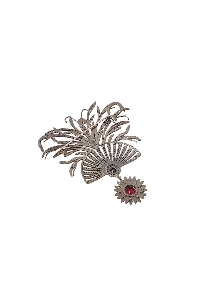 Black Tone Mystic Red Pearl Brooch by Cosa Nostraa at Pernia's Pop Up Shop